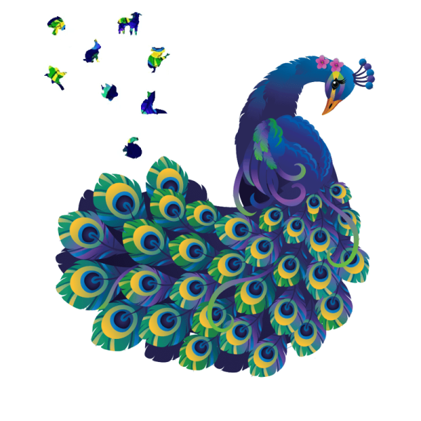 Puzzle Paon Fascinant – Image 3
